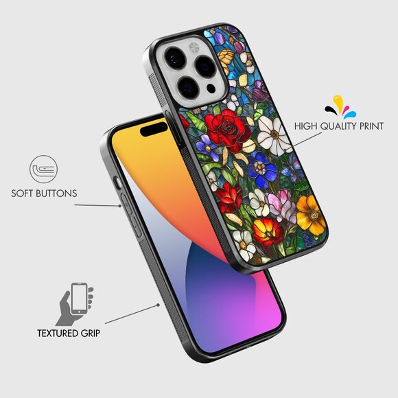 Floral Phone Cover – iPhone 16, 15 Pro, 14, Galaxy S25, S24, S24 Ultra, Pixel 9 - Picture 7 of 9